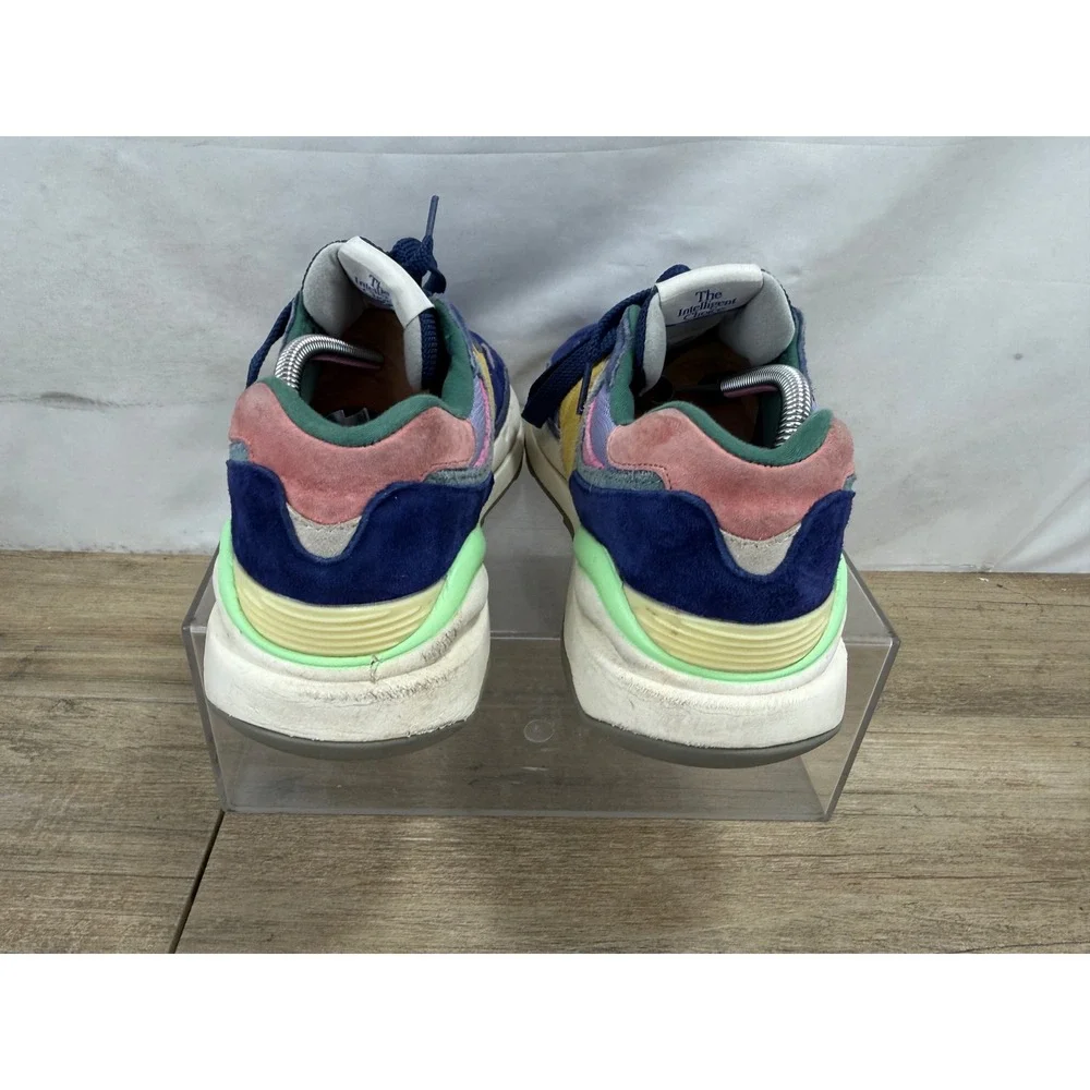 New Balance 57/40 Mens Navy‎ Blue Yellow Pink Sneakers M5740SSG Size 9.5
